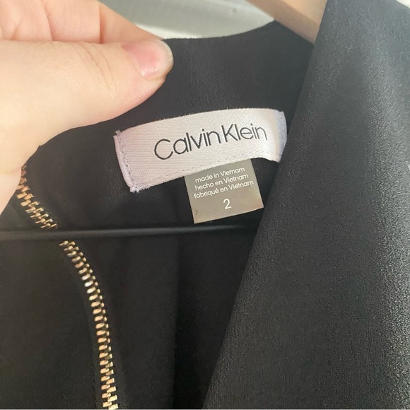 Calvin Klein Black Ruffle Sleeve Dress - Picture 3 of 4